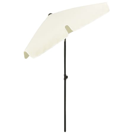 vidaXL Parasol plażowy, piaskowy żółty, 180x120 cm