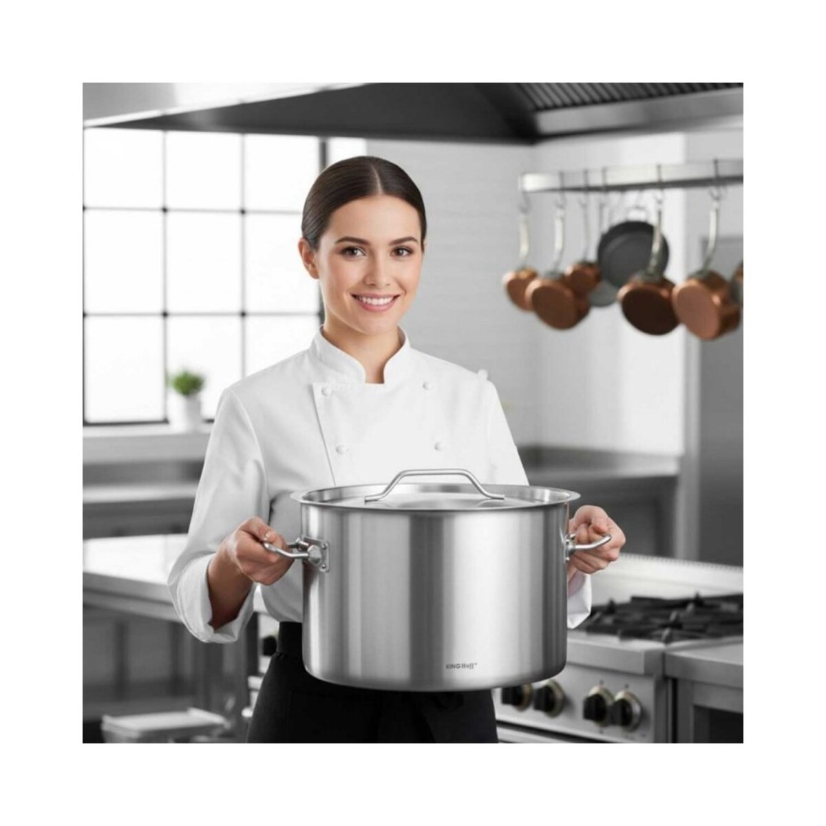 Kinghoff garnek gastronomiczny z pokrywą 50cm 58L 67540