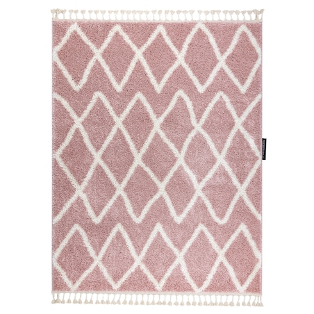 Dywan BERBER BENI różowy Frędzle 180x270 cm