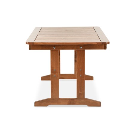KONSIMO ALCES Rozkładany stół ogrodowy wykonany z litego drewna sosnowego