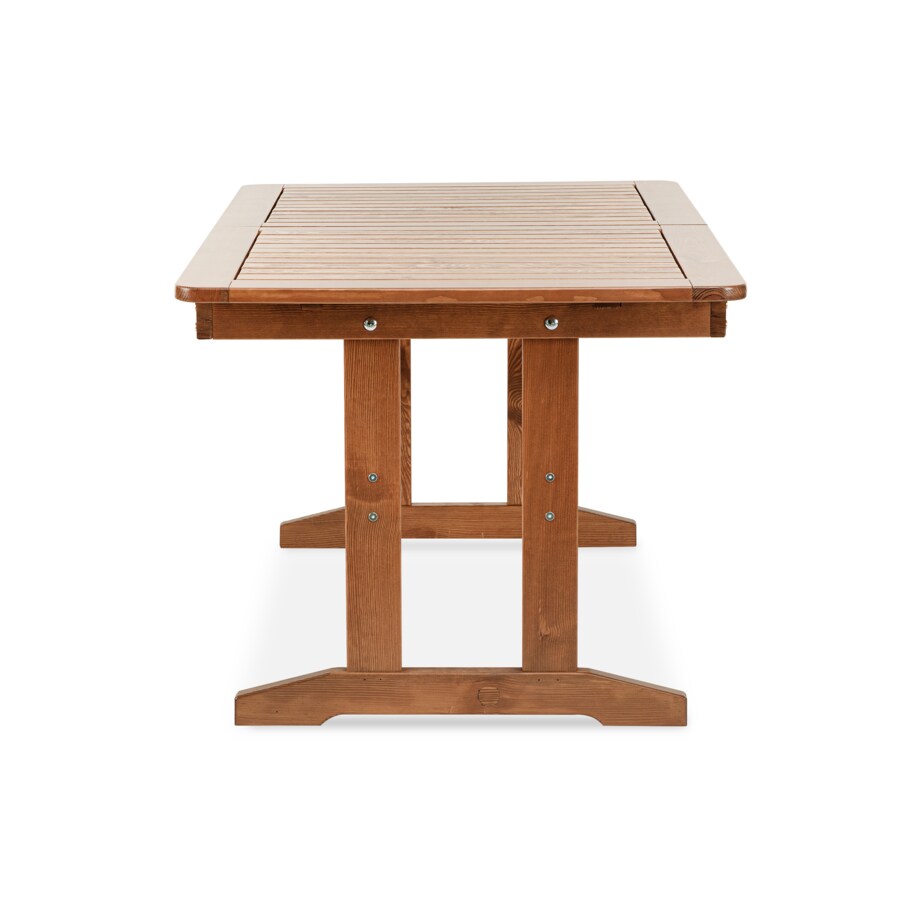 KONSIMO ALCES Rozkładany stół ogrodowy wykonany z litego drewna sosnowego