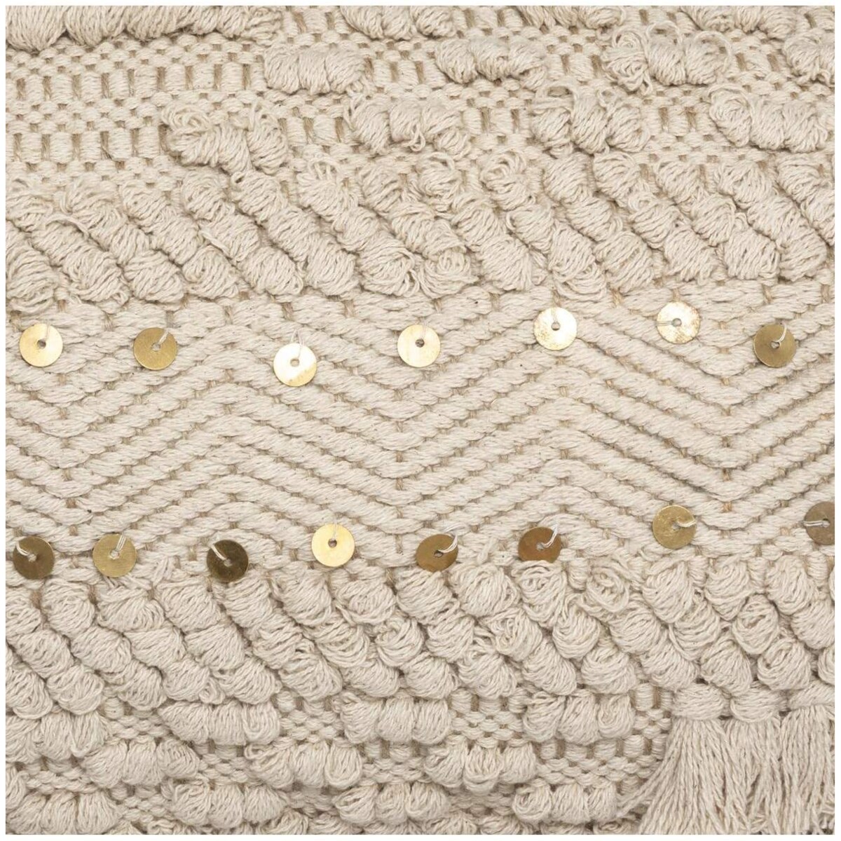 Poduszka boho z grubym splotem, 30 x 50 cm