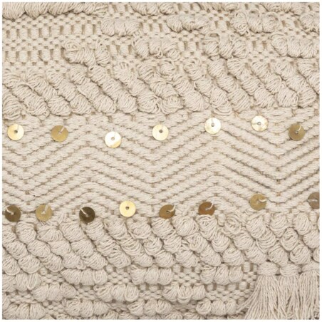 Poduszka boho z grubym splotem, 30 x 50 cm