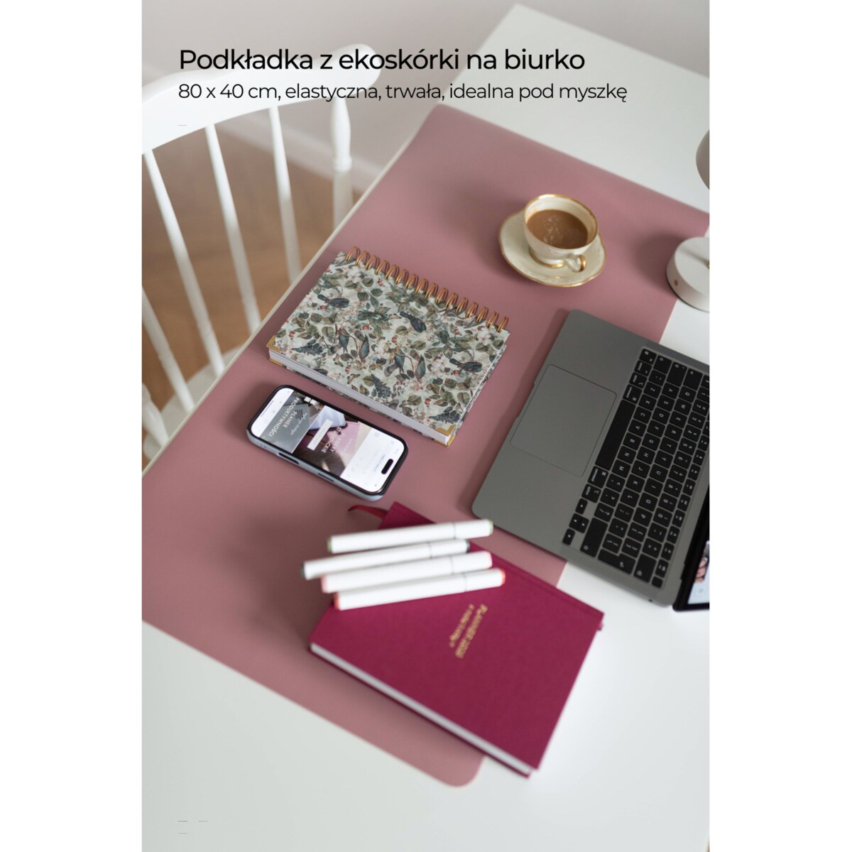 Ekskluzywna podkładka pod mysz i klawiaturę – Lavender Mist