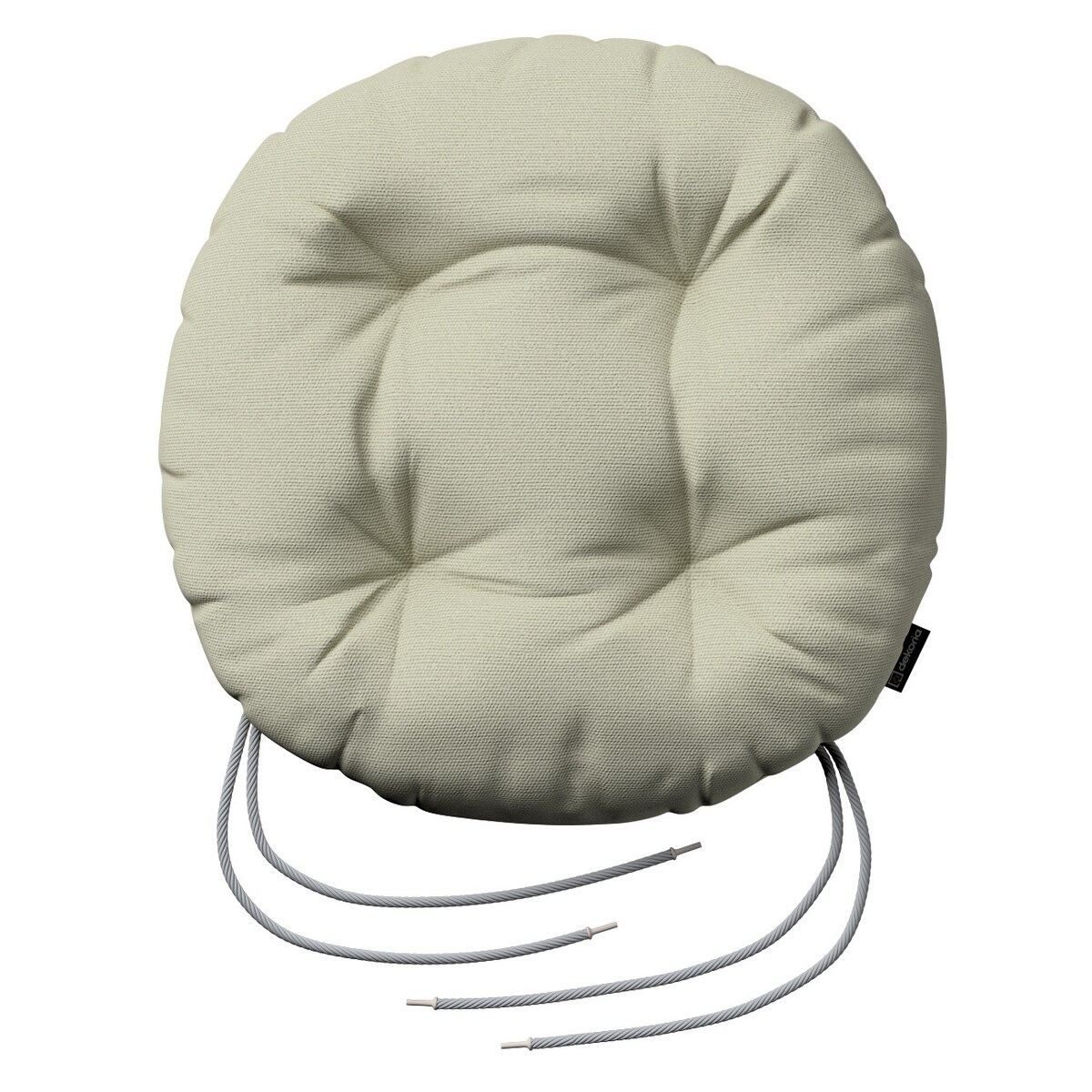 Poduszka na krzesło Adam, jasna oliwka, fi 40 x 8 cm, Loneta