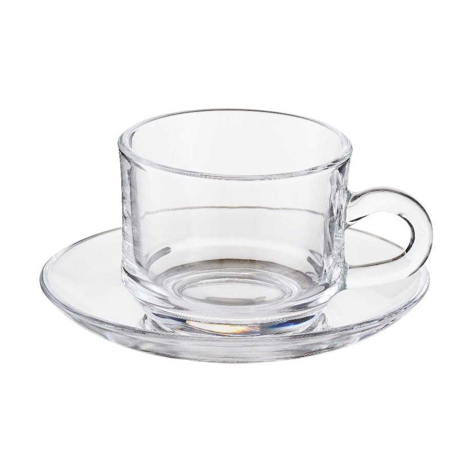 VILLA ITALIA Komplet filiżanek szklanych 2 sztuki Zestaw prezentowy TALITA