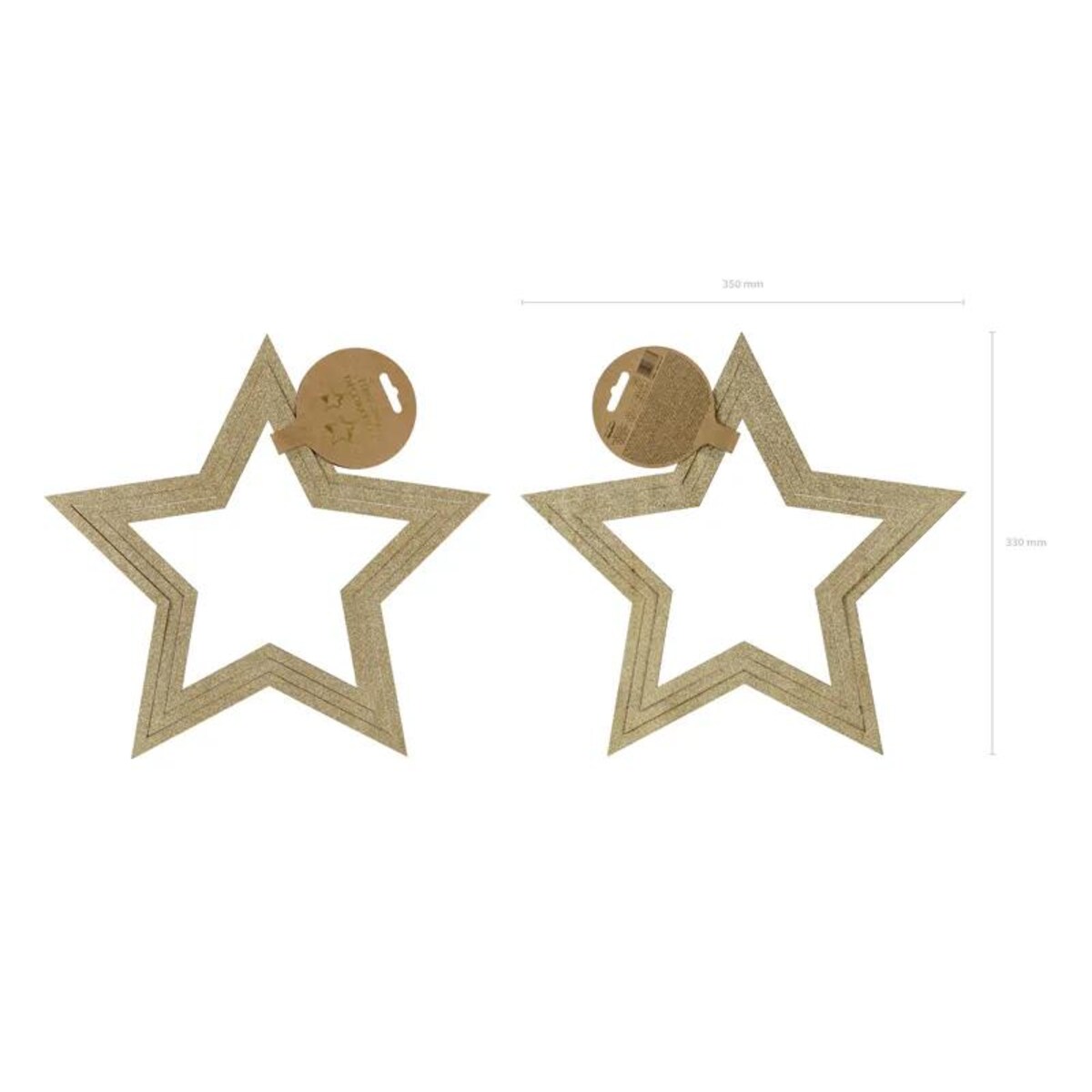 Zawieszki dekoracyjne Gwiazdy, mix