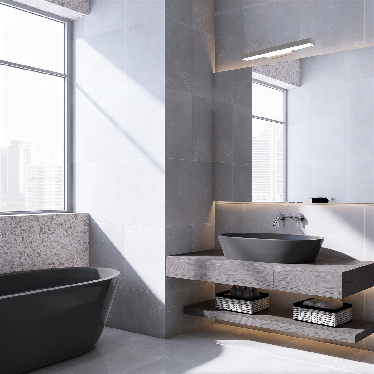Kinkiet Light Prestige Aqua biały LED CCT 3000K/4000K/6000K (regulowana) 1 szt.