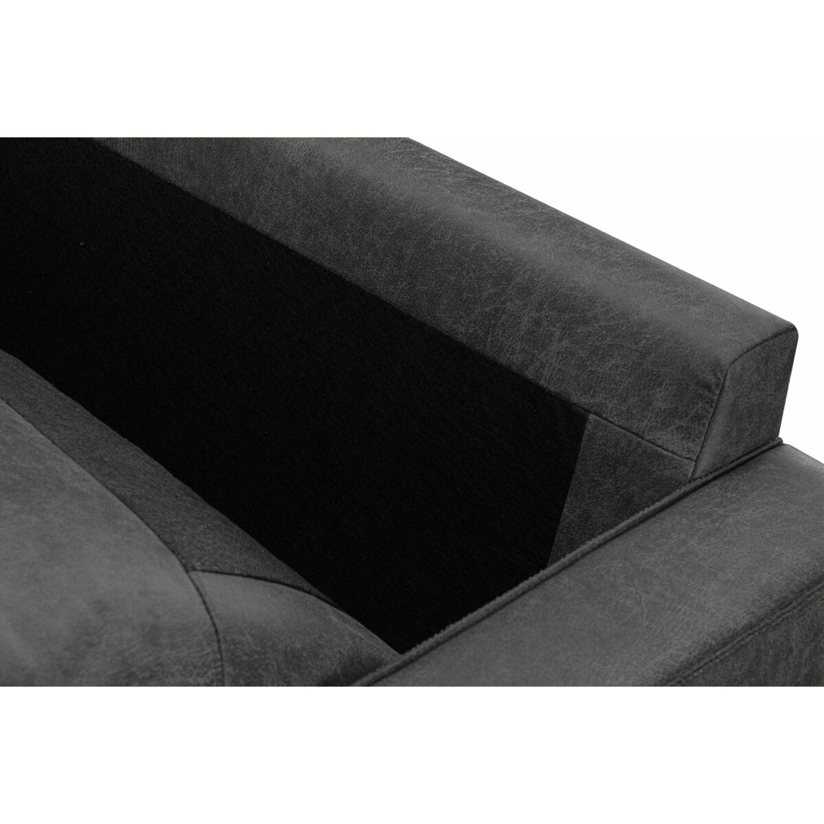 KONSIMO INVIA Wygodne krzesło w stylu loft koloru grafitowego