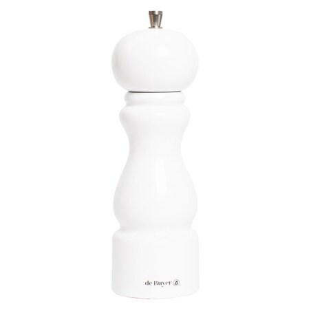 De Buyer RUMBA Młynek do soli 20 cm biały lakierowany