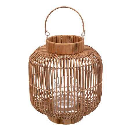 Lampion dekoracyjny z rattanu ALI, 30 cm