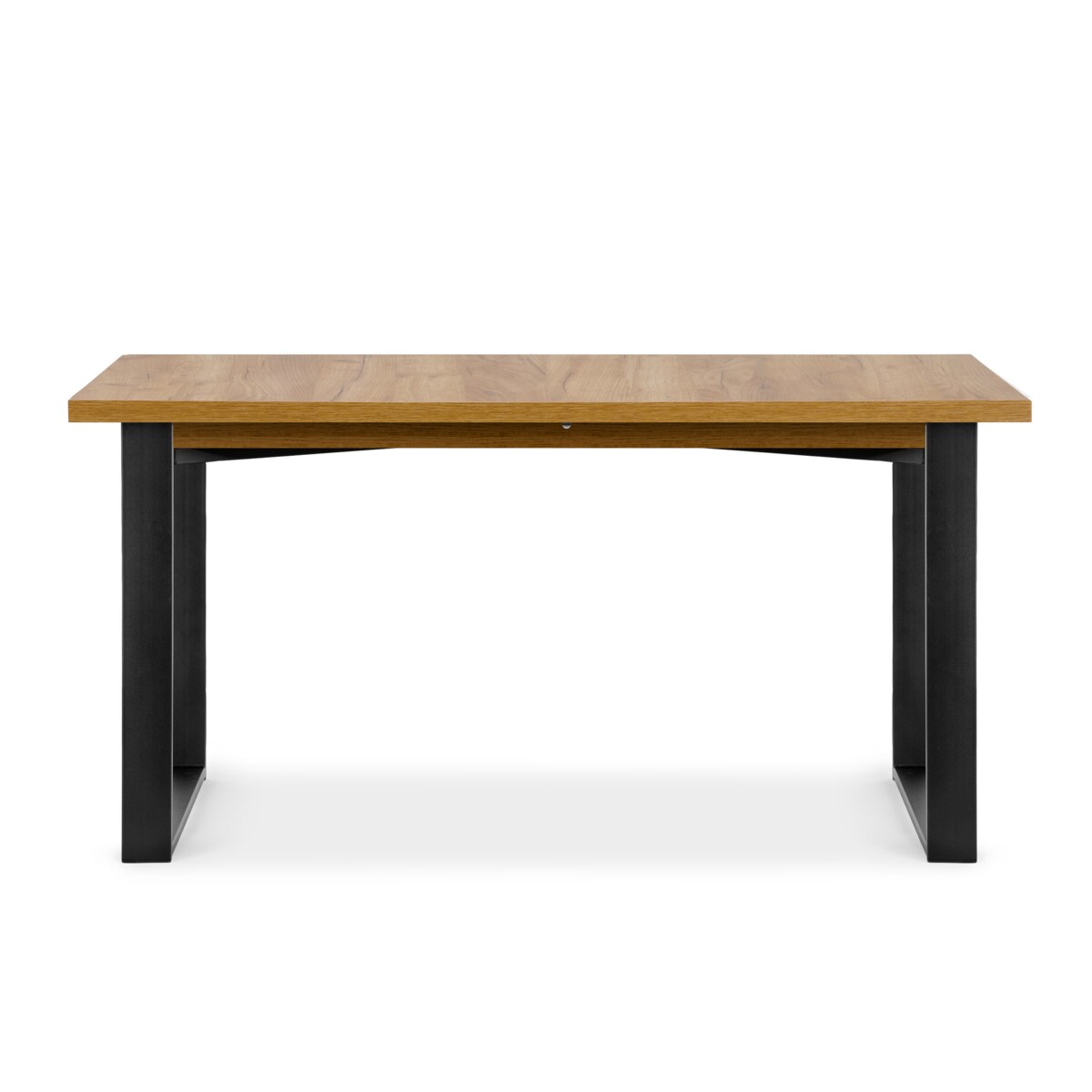 KONSIMO CETO Rozkładany stół w industrialnym stylu matowy złoty