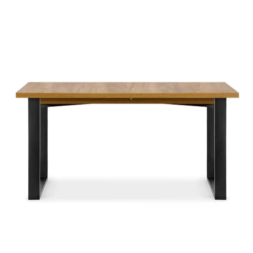 KONSIMO CETO Rozkładany stół w industrialnym stylu matowy złoty