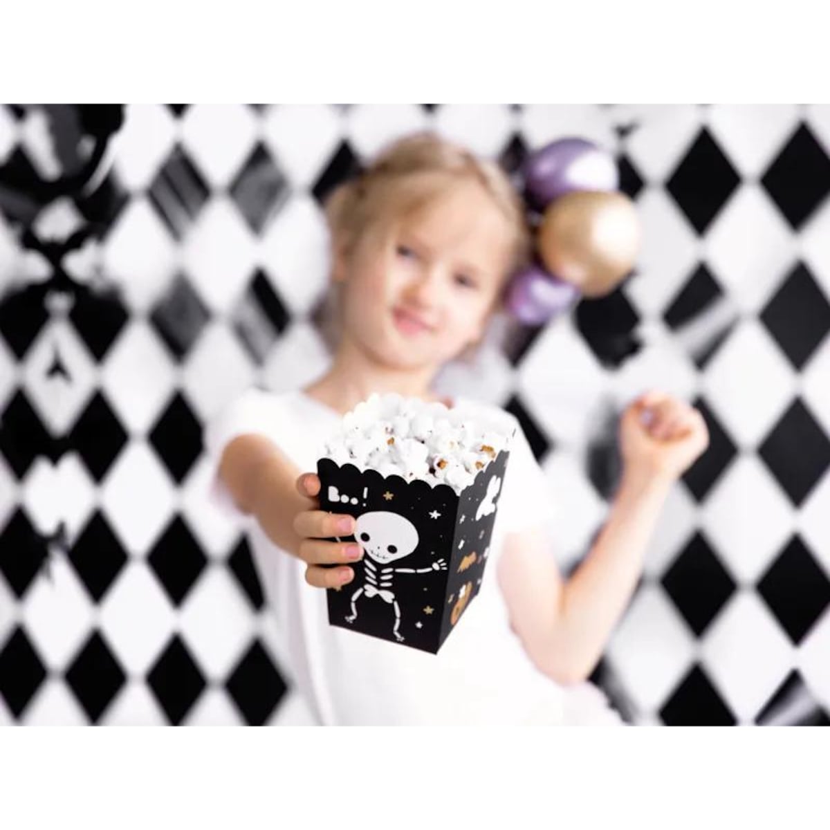 Pudełka na popcorn BOO!, mix, 7x7x12.5cm