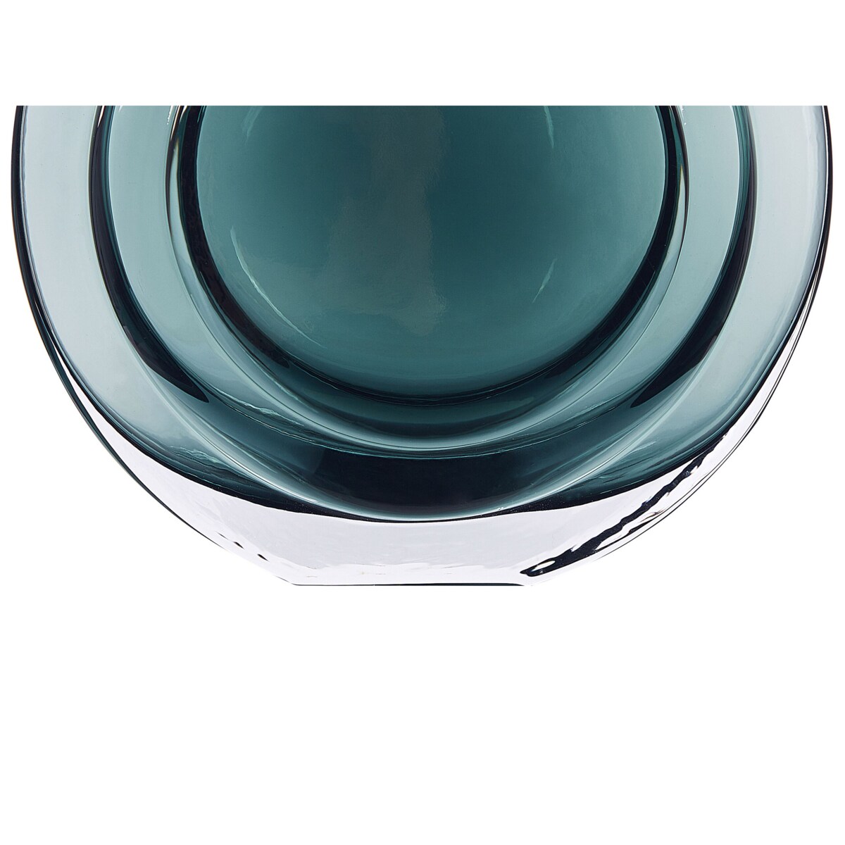 Wazon na kwiaty szklany 27 cm zielony KAPELI