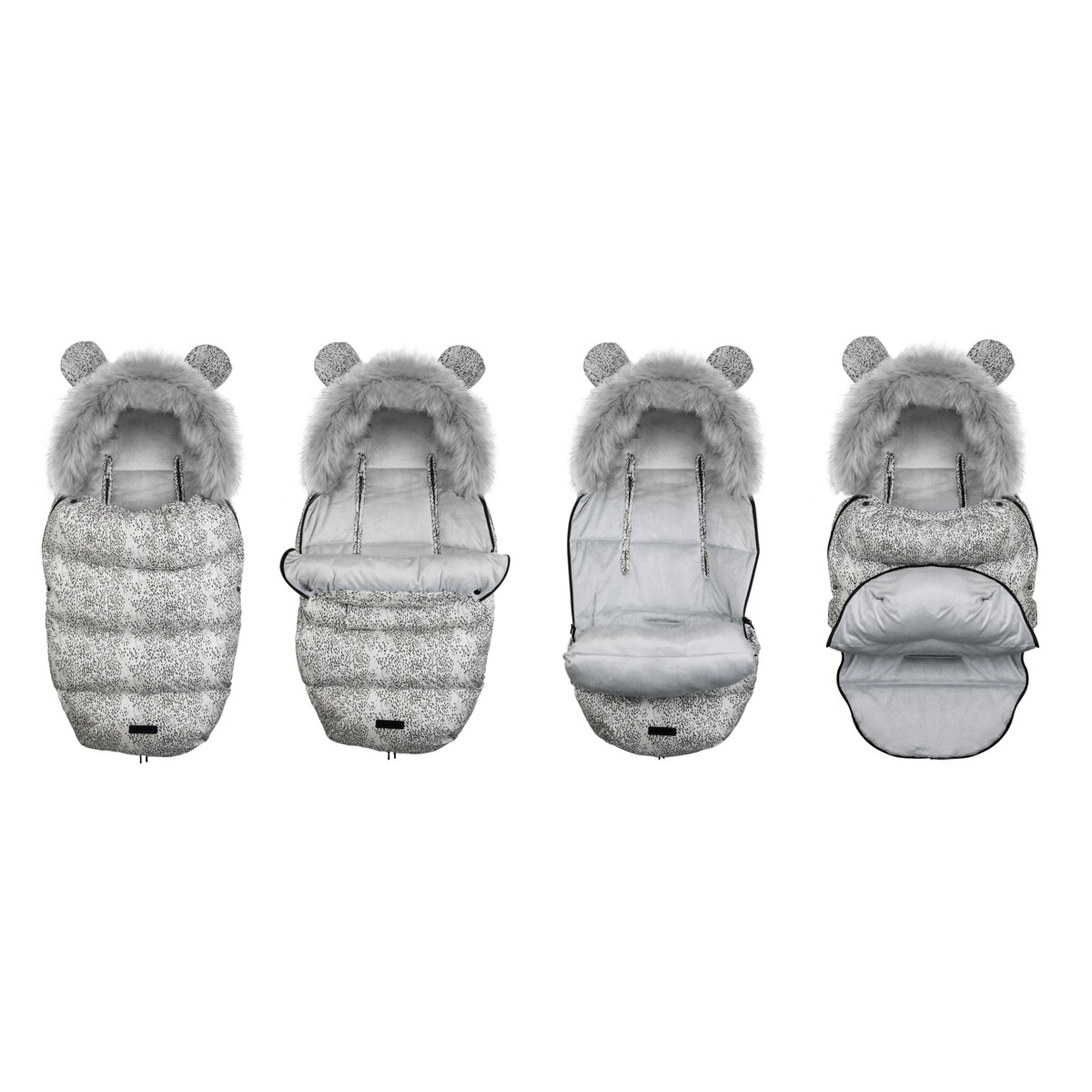 Śpiworek zimowy do wózka gondoli na sanki gruby Ricokids