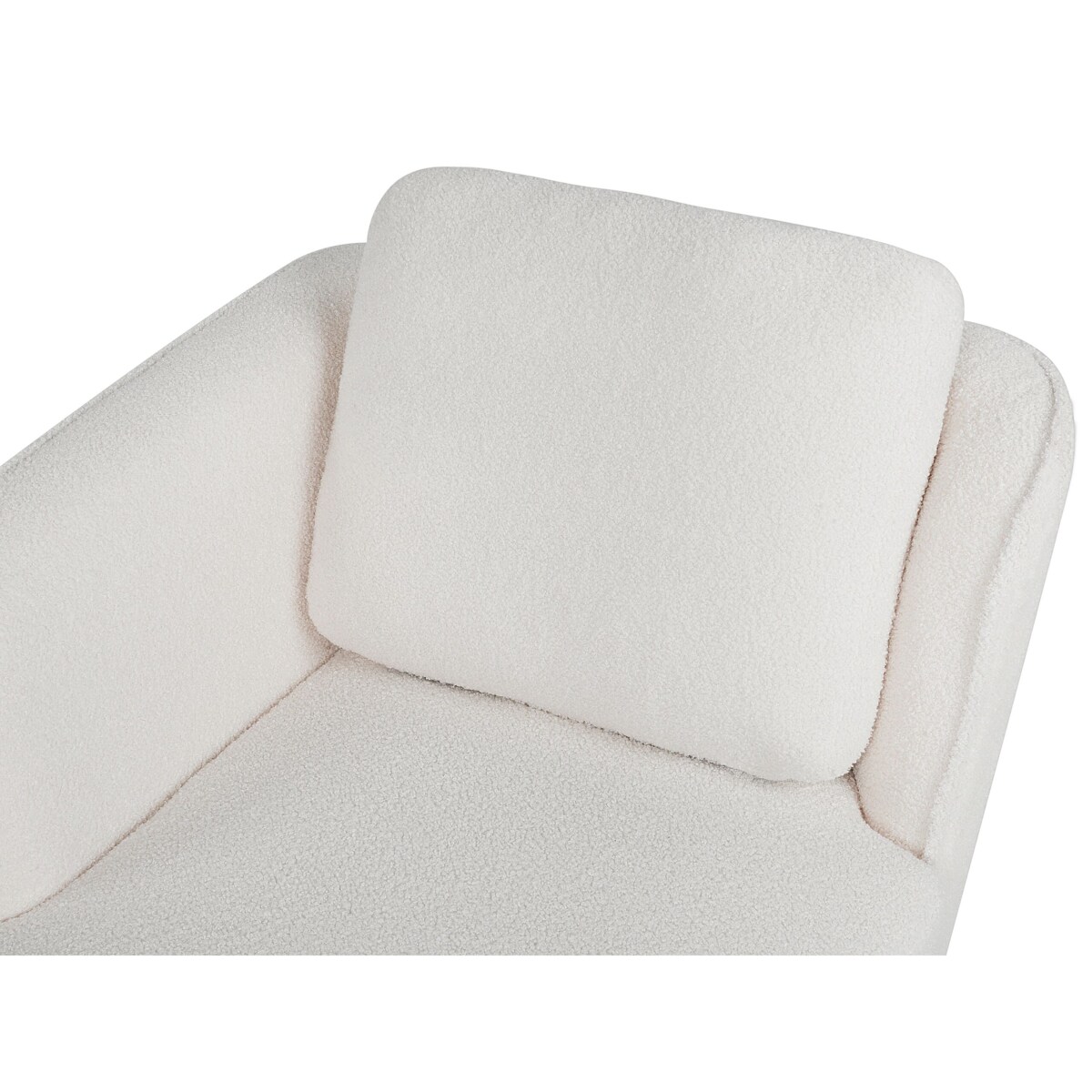 Szezlong boucle prawostronny złamana biel ARTHEZE