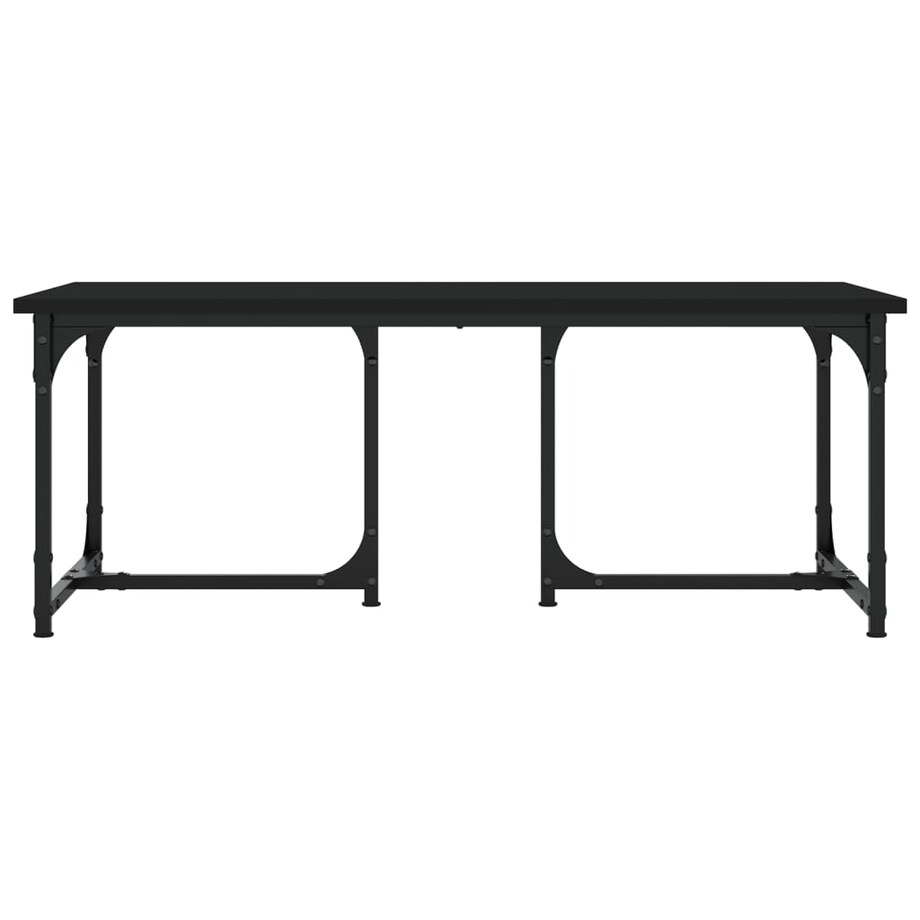 vidaXL Stolik kawowy, czarny, 90x50x35 cm, materiał drewnopochodny