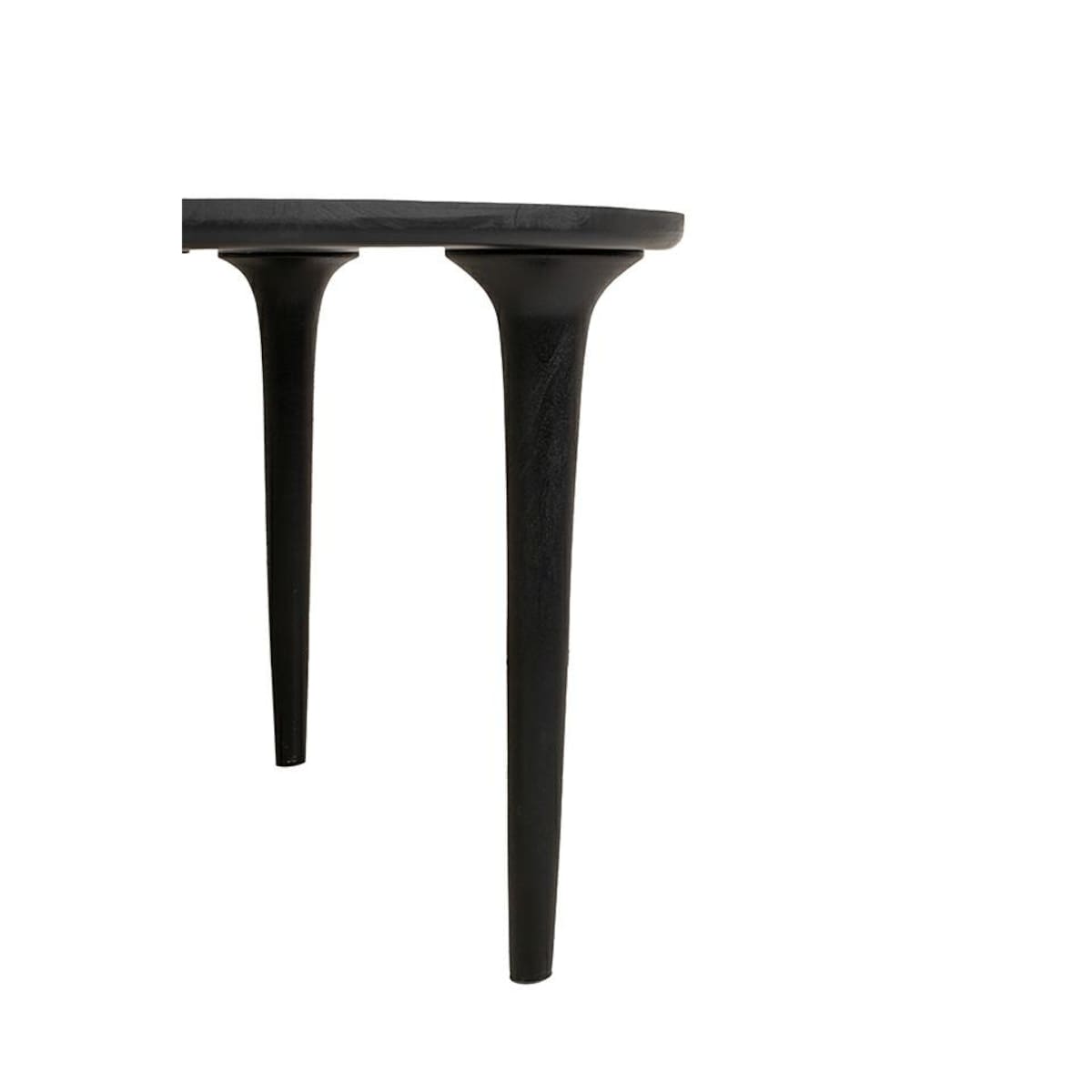 MaMaison stół jadalniany LAMINAR 120 czarny / drewno