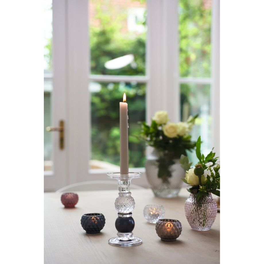 Wazon szklany h 11cm fiolet POESIA - Leonardo