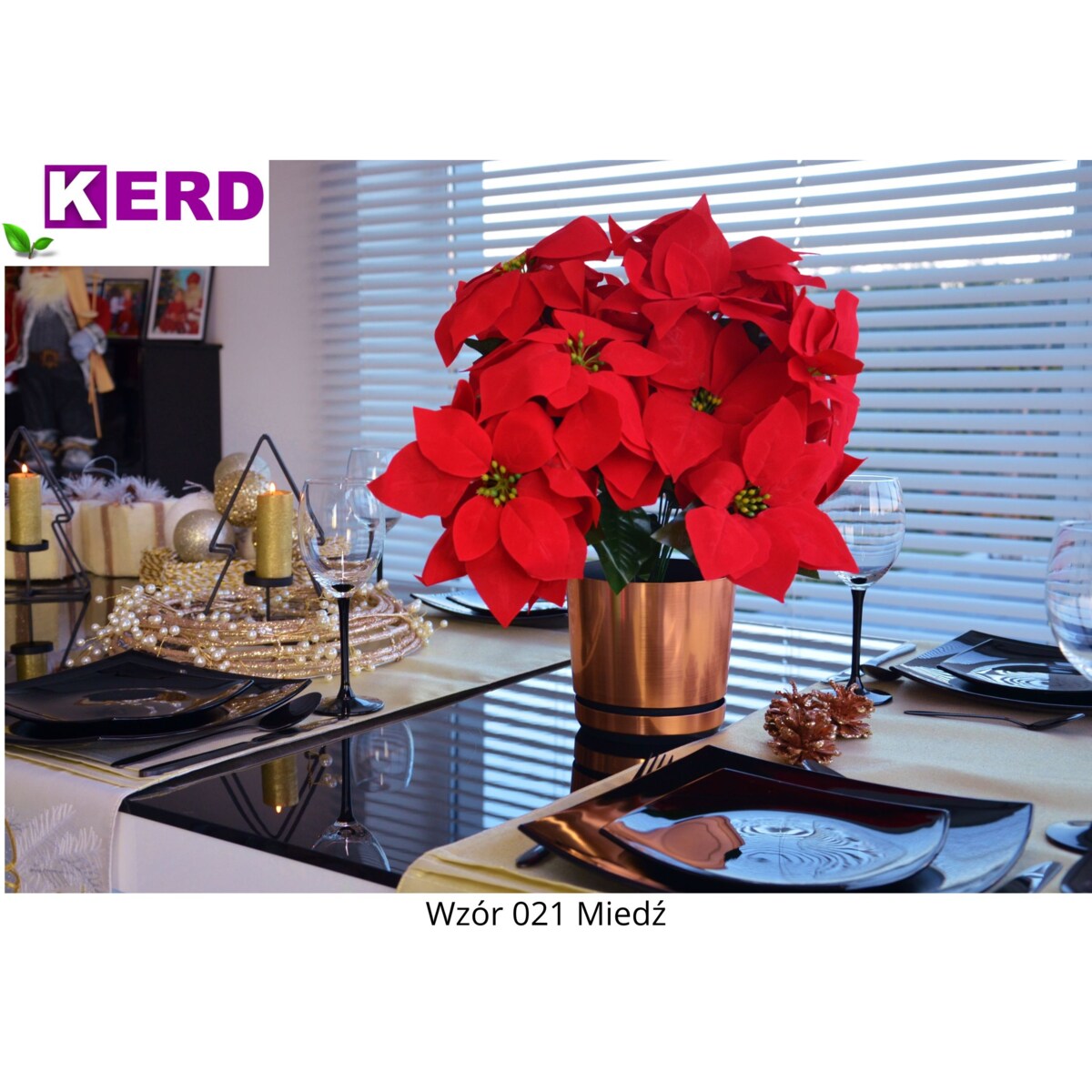 12 cm wzór MIEDŹ Doniczka z podstawką glamour elegancka nowoczesna industrialna loft miedziany efekt metalu