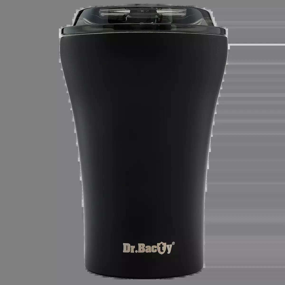 Kubek termiczny do kawy z powłoką ceramiczną Dr.Bacty Apollo - 227 ml - czarny