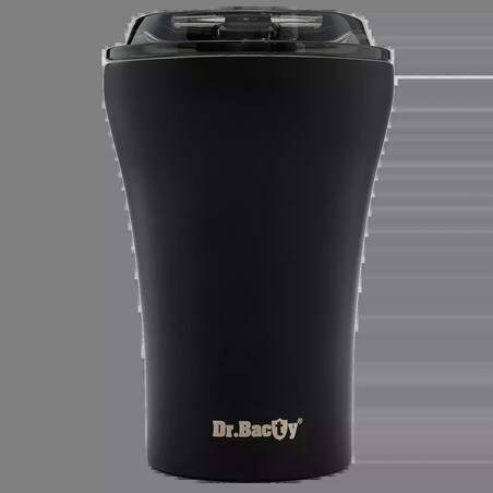 Kubek termiczny do kawy z powłoką ceramiczną Dr.Bacty Apollo - 227 ml - czarny