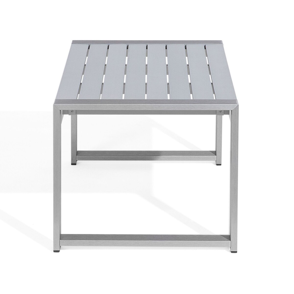 Stolik kawowy ogrodowy 90 x 50 cm jasnoszary SALERNO
