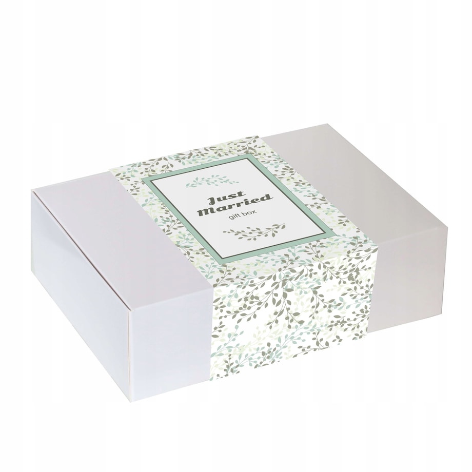 Duży Box Ślubny z herbatą i akcesoriami dla młodej pary prezent upominek