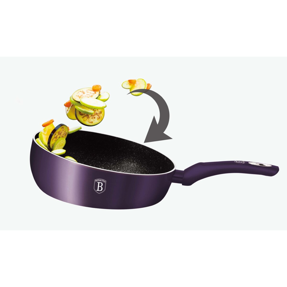 Patelnia głęboka chef flip 26cm BERLINGER HAUS Purple Eclipse