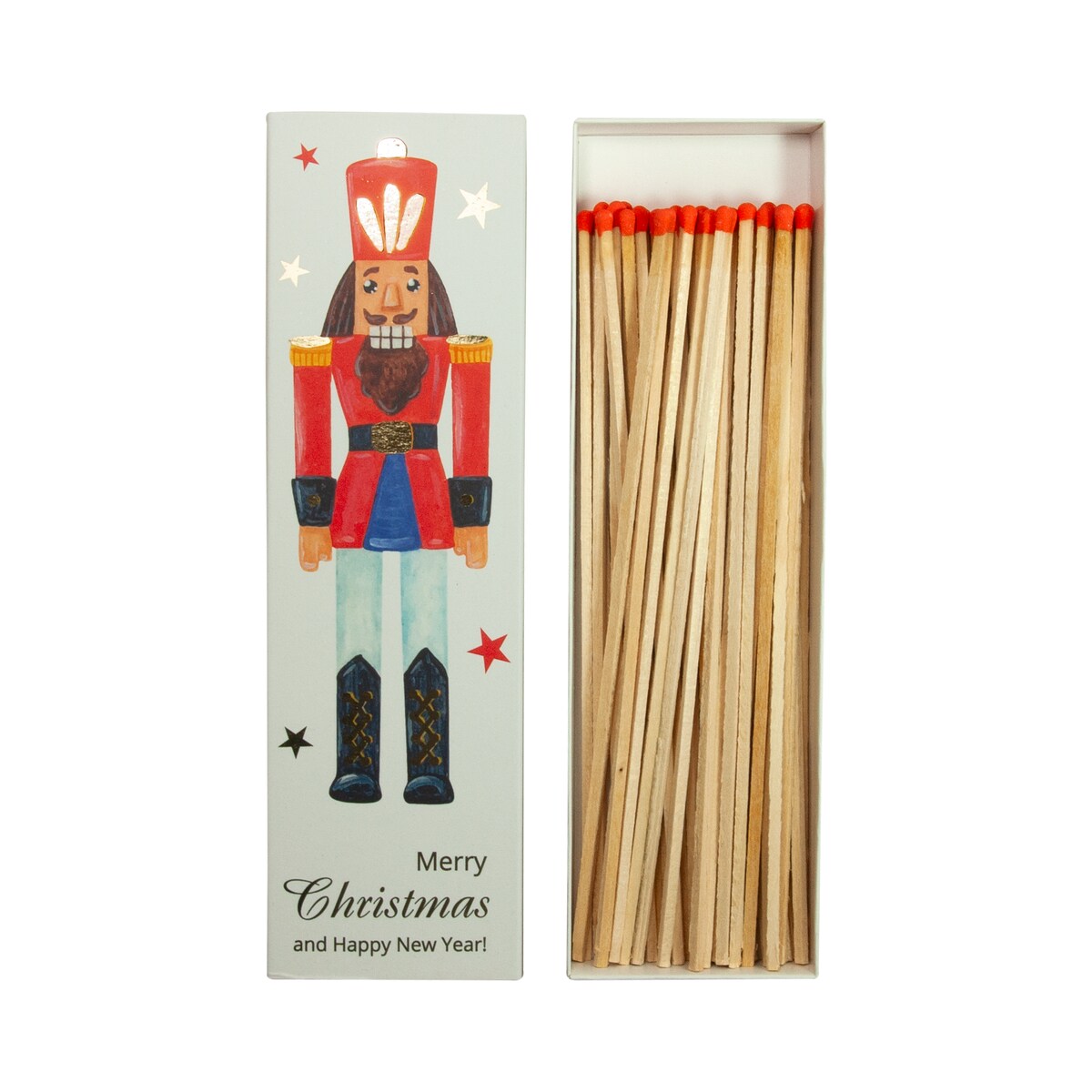 Zapałki extra długie Dziadek do orzechów (czerwony)