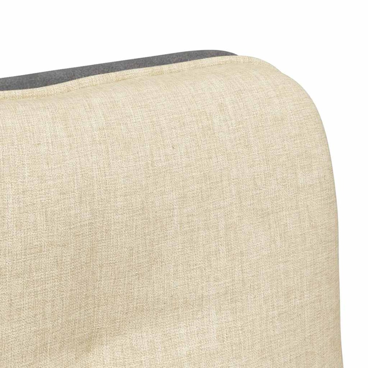 vidaXL Obrotowe krzesło biurowe, kremowe, obite tkaniną