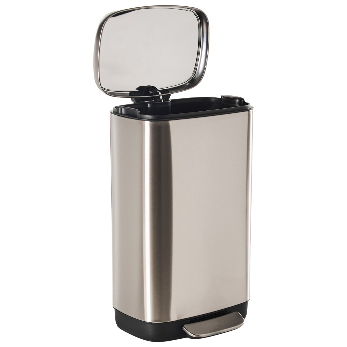 Kosz na śmieci z pedałem 30 L ECOCOLLECT Metal Srebrny