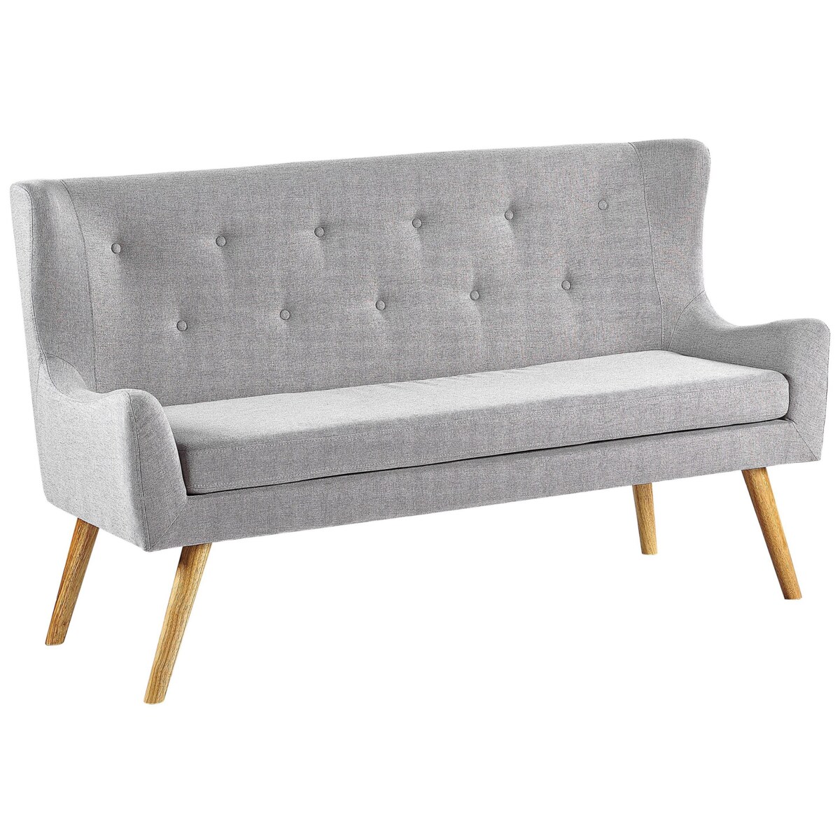 Sofa 2-osobowa jasnoszara SKIBBY