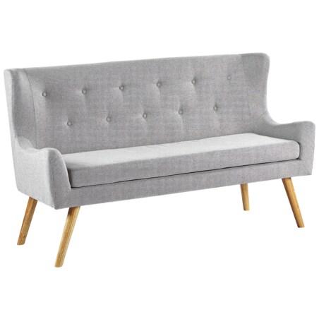 Sofa 2-osobowa jasnoszara SKIBBY