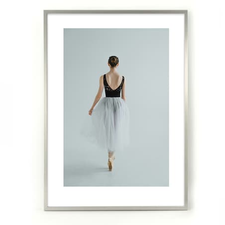 Srebrna ramka na zdjęcia 50x70 cm rama MDF ramki do zdjęć 70x50 cm FRAMAI®