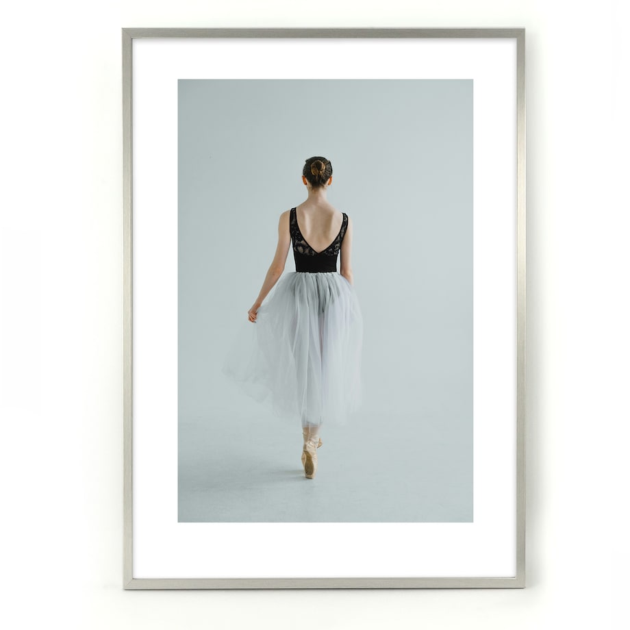 Srebrna ramka na zdjęcia 50x70 cm rama MDF ramki do zdjęć 70x50 cm FRAMAI®