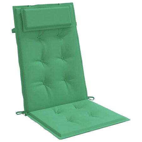 vidaXL Poduszki na krzesła z wysokim oparciem, 2 szt., zielone