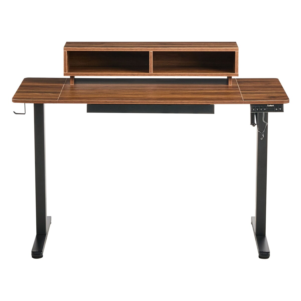 Biurko regulowane elektrycznie LUCAMA Brązowy/ czarny 120 cm 60 cm Z portem USB