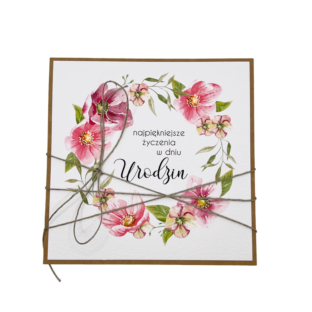 Kartka ręcznie robiona urodzinowa