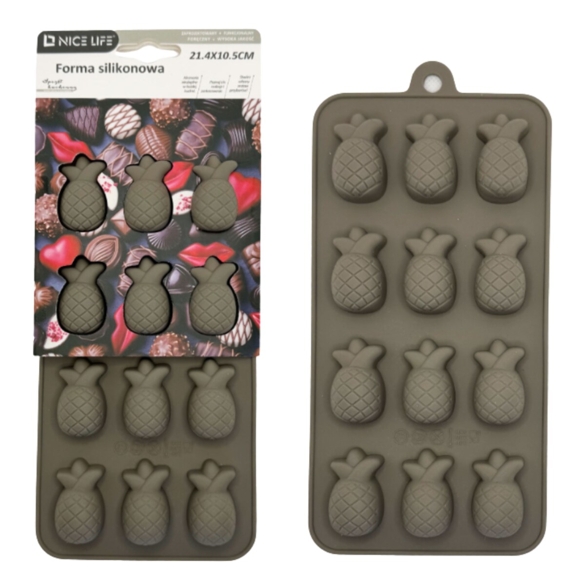 forma silikonowa choko ananas do pralinek i czekolady
