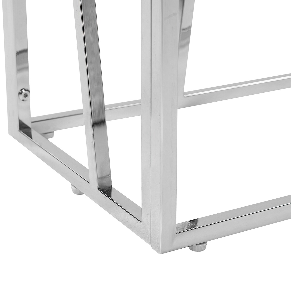 Regał 4 półki HOXIE Metal 175 cm Srebrny