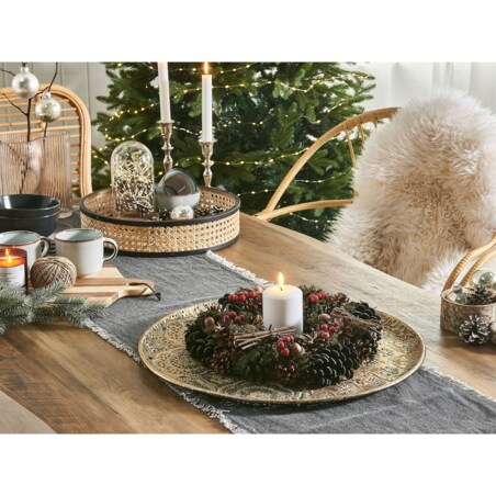 Wianek świąteczny 35 cm zielony NURMES