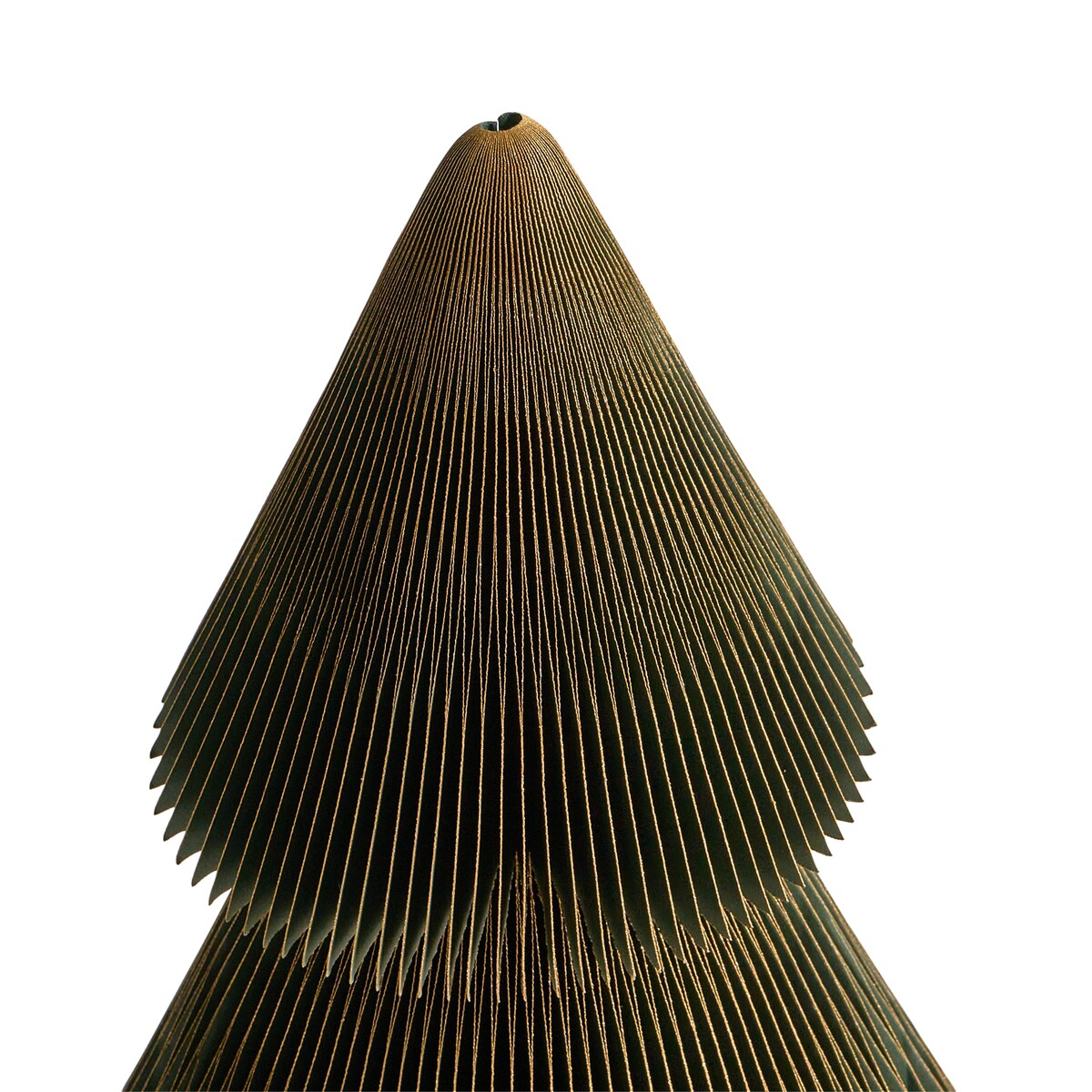 Zestaw 2 dekoracji świątecznych VEFSNA Choinka 90/122 cm Beżowy/ zielony