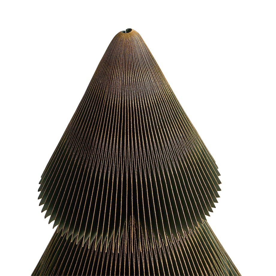 Zestaw 2 dekoracji świątecznych VEFSNA Choinka 90/122 cm Beżowy/ zielony