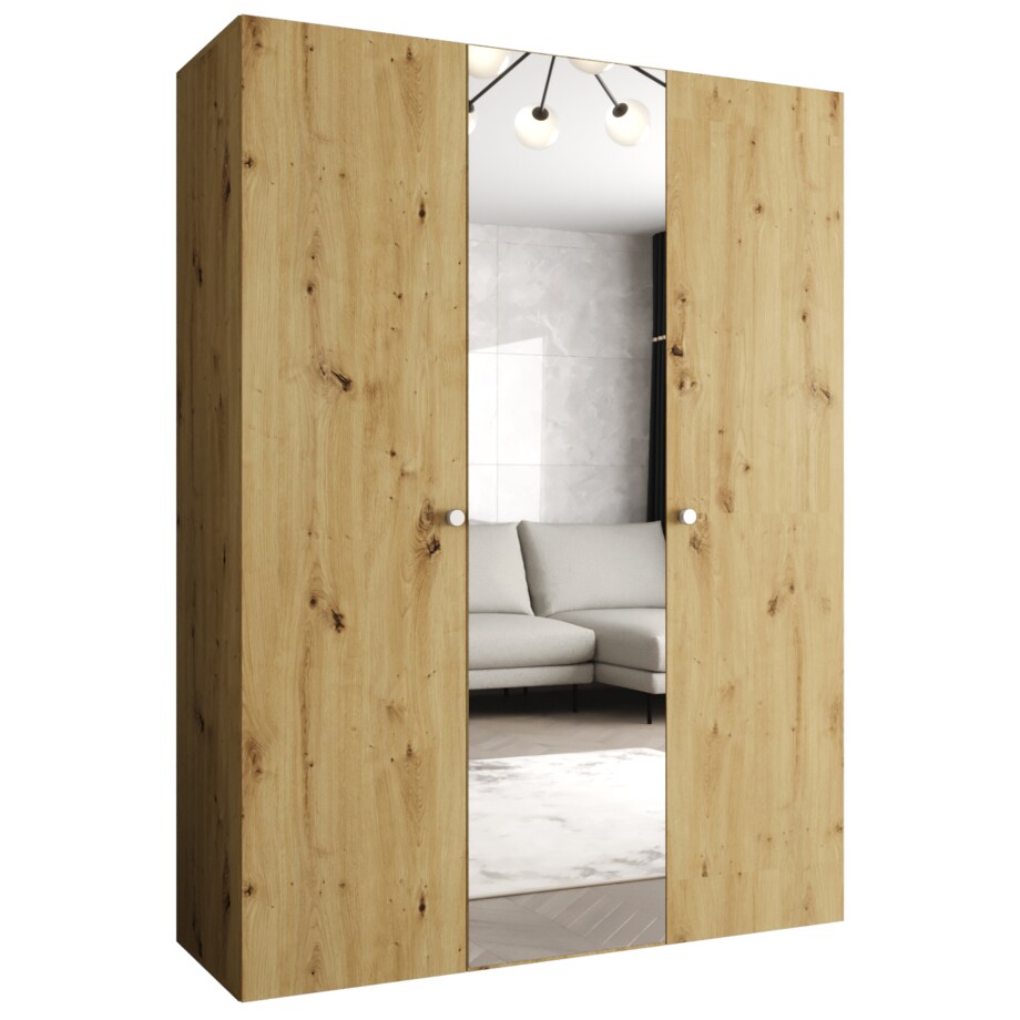 Szafa uchylna otwierana PARMA 2 150 wys. 202 cm Artisan + u. Srebrny