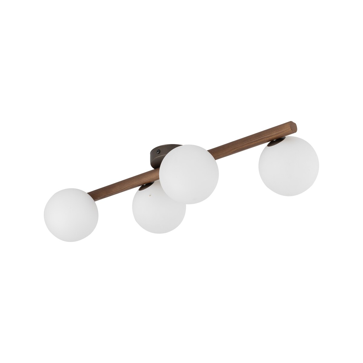 Lampa sufitowa TK Lighting ESTERA WOOD Orzech 10270, plafon 4xG9, biało-brązowa