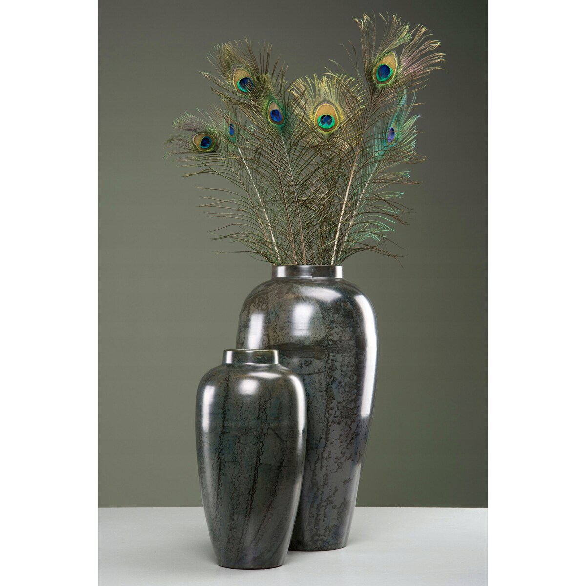 PIÓRO PAWIA DEKORACYJNE naturalne 3 SZT.