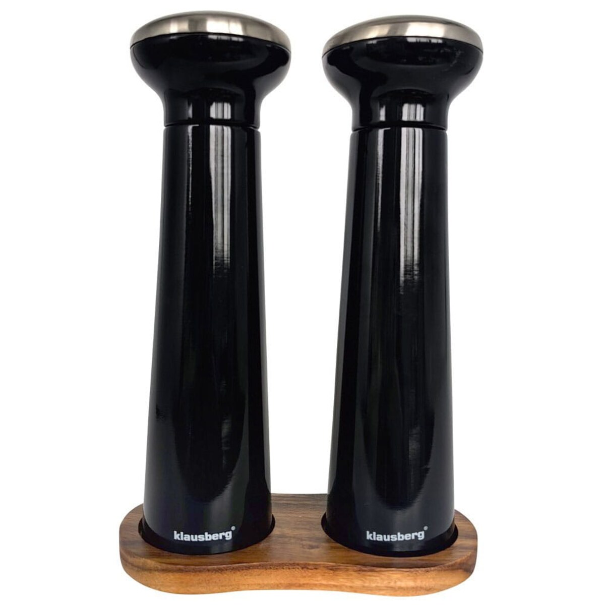 Zestaw młynków ręcznych do pieprzu soli przypraw Solniczka młynek czarny KLAUSBERG