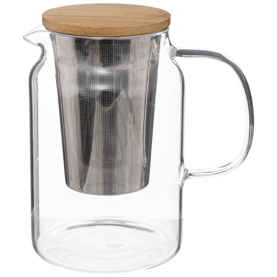 Dzbanek do herbaty z bambusową pokrywką 900 ml 15,7x14x10 cm TEIERA